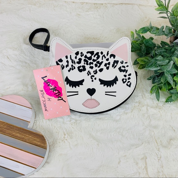 Betsey Johnson Leopard Kitty Coin Purse / Wristlet - Picture 2 of 8